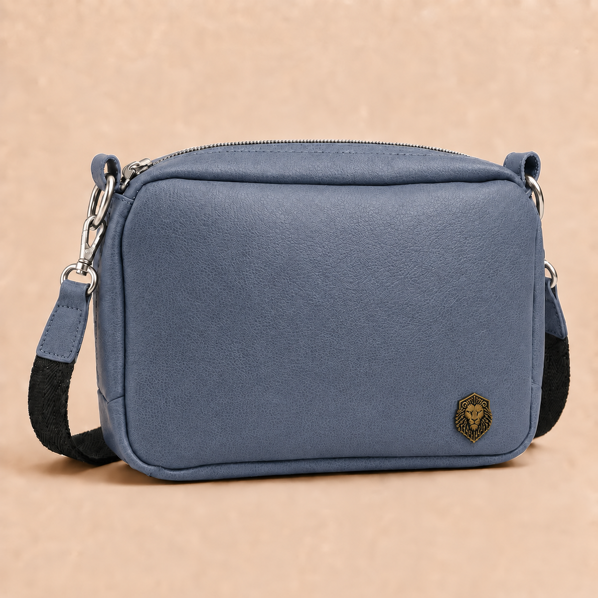 LOCKWEAR Founder Edition Men in Navy mit Feinprägung und silberfarbenen Beschlägen – deutsche Handarbeit